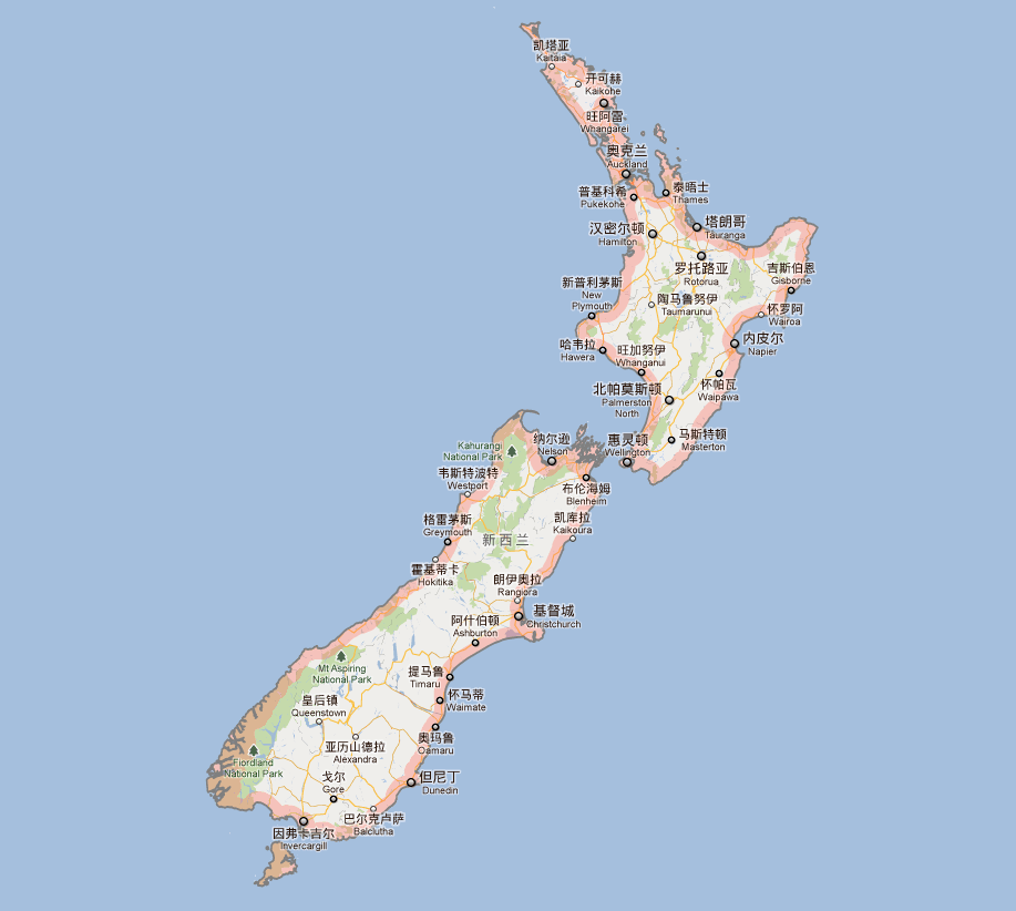 新西兰气候宜人,环境清新
